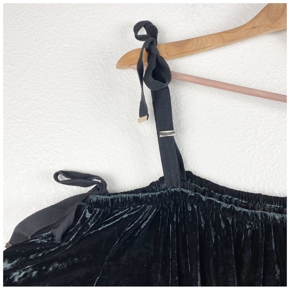 NWT Free People x Hot As Hell Beg 2 Differ Black Velvet Bodysuit Size Medium - Picture 8 of 12